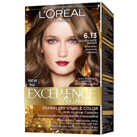 Loreal Hair Color LOréal Paris Excellence Perwarna Rambut 6 13 Golden Nude Brown Lazada