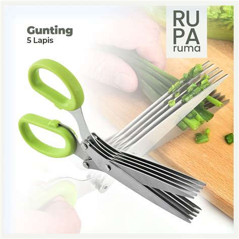 Jual Gunting 5 Lapis Daun Bawang Bahan Makanan Dapur Shopee Indonesia