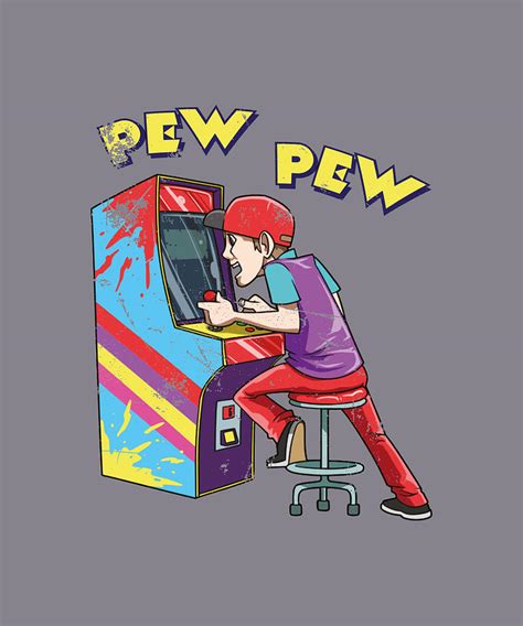 Arcade Game Machine Retro Gaming 80s Oldschool Painting by Karlie ...