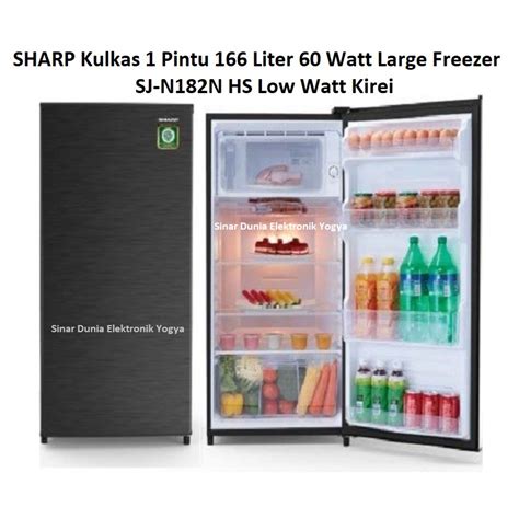 Jual Sharp Kulkas Pintu L Low Watt W Sj N N Hs Kirei Sjn N