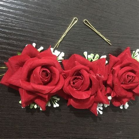 Rose Flower Hair Clip Flamenco Dancer Flower Hairpin Bridal Hair