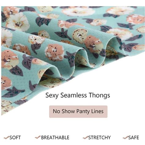 ZXYOUPING 4pcs Sexy Panty For Women Sex T Back Thong Seamless Ice Silk Printing Bikini Sports