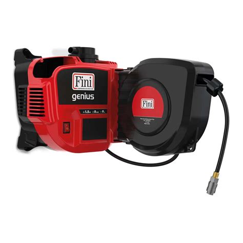 Oilless coaxial compressor with reel for hobbyists and professionals