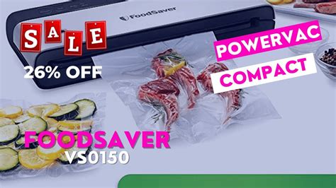 FoodSaver VS0150 PowerVac Compact Vacuum Sealing Machine YouTube