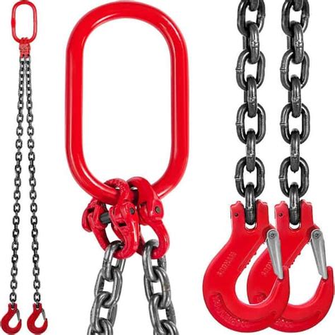 VEVOR 6 Ft X 5 16 In Double Leg Chain Sling G80 Hoist Chain With Grab