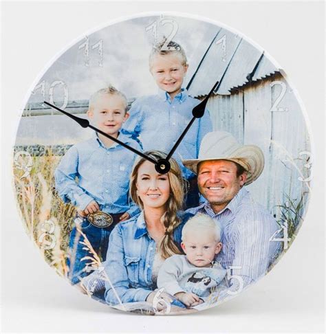 Personalized Photo Wall Clock Photo Clock American Woodcrafts