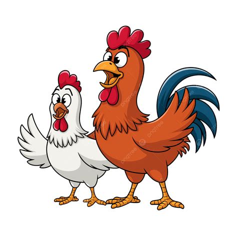 Personaje De Dibujos Animados De Gallo