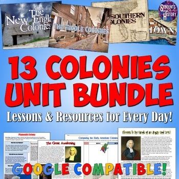 13 Colonies Unit Plan Plan Bundle By Students Of History TPT