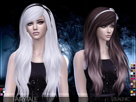 The Sims Resource Stealthic Fairytale Female Hair