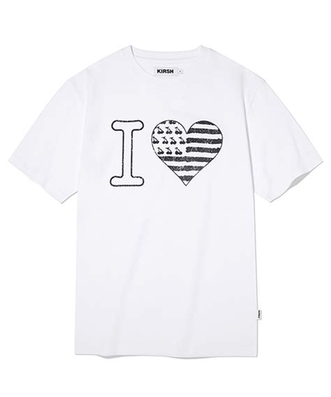 Musinsa Kirsh I Love Kirsh T Shirt White