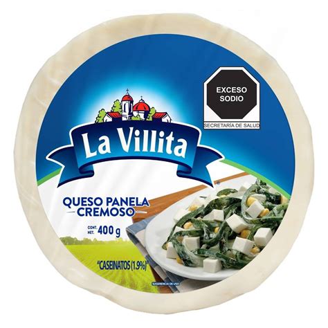 Queso Panela La Villita Cremoso En Bloque Redondo G Bodega