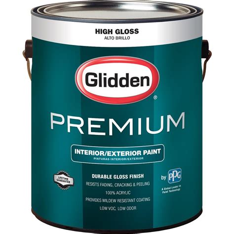 Glidden Premium 1 Gal High Gloss Interior And Exterior Paint GL7111 01