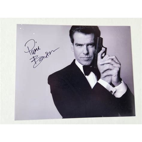 Pierce Brosnan James Bond 007 8x10 Photo Signed With Proof Awesome