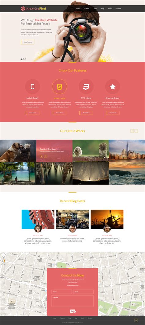 Creative-Website-Design-Template-PSD | FreePSD.cc – Free PSD files and Photoshop Resources and ...