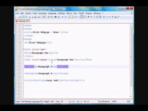 Html Red Font