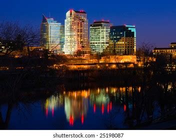 Sacramento Skyline Night Stock Photo 25198087 | Shutterstock