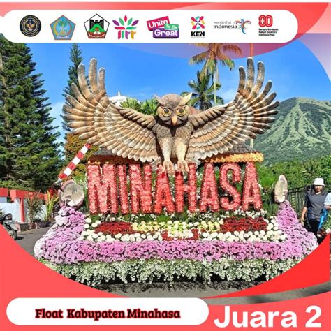 minahasa tampil memukau raih juara   tomohon international flower