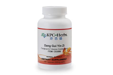 Dang Gui Yin Zi Tangkuei And Tribulus 100 Capsules Kpc Herbs