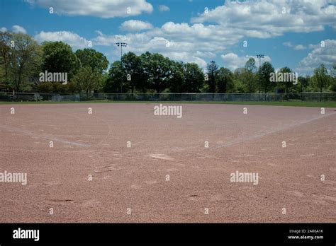 Softball Field Infield Stock Photo - Alamy