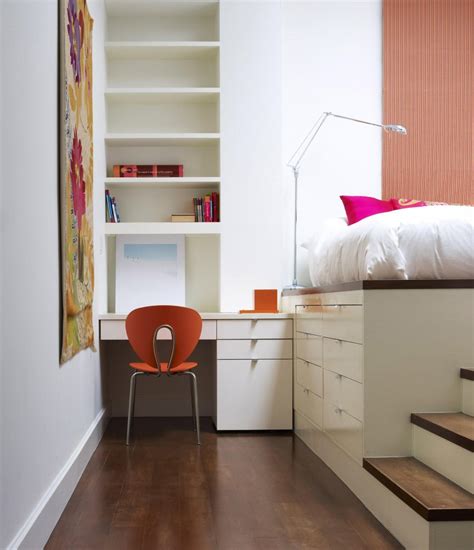 Компактная мебель для маленькой спальни (33 фото)