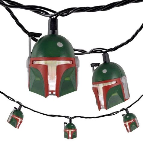 Star Wars Boba Fett Led String Lights Bulbs Ft Black Cord