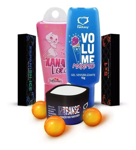 Kit Sex Shop Bolinha Explosiva Anestesico Xana Loka Ice Parcelamento Sem Juros