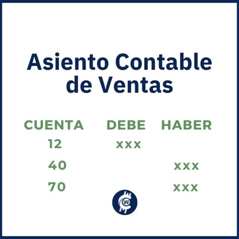 Asiento Contable De Ventas