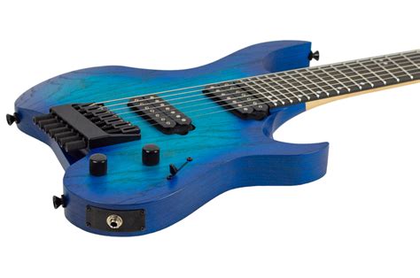 2020 Kiesel Vader 7 With Fanned Frets Satin Blue Burst Guitars Electric Solid Body Thunder