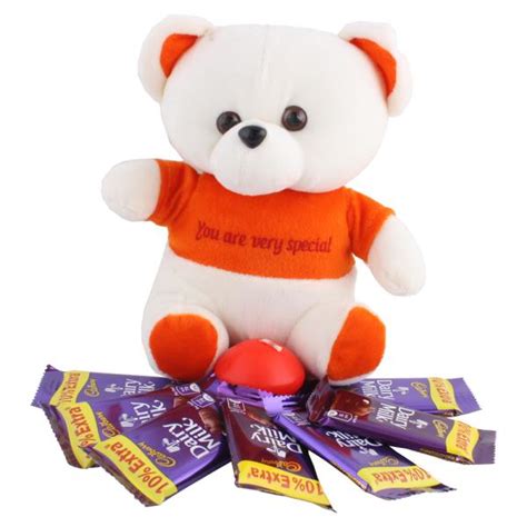 Surpriseforu Dairy Milk With Cute Teddy Chocolate Gift Chocolate