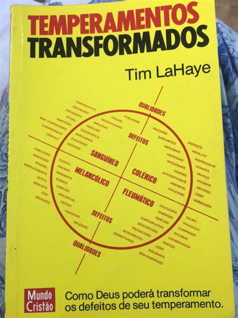 Temperamentos Transformados Tim Lahaye Livro Editora Mundo Crist O