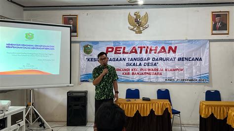 PELATIHAN KESIAPSIAGAAN TANGGAP DARURAT BENCANA SKALA DESA Pemerintah