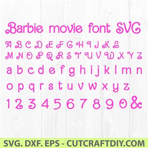 Barbie Theme Party Movie Themed Party Font Alphabet Alphabet And