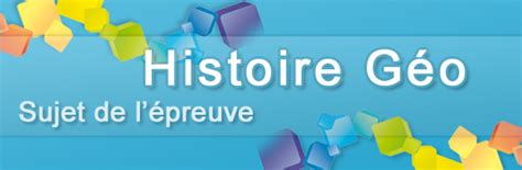 Le Sujet D Histoire G Ographie Du Bac Pro