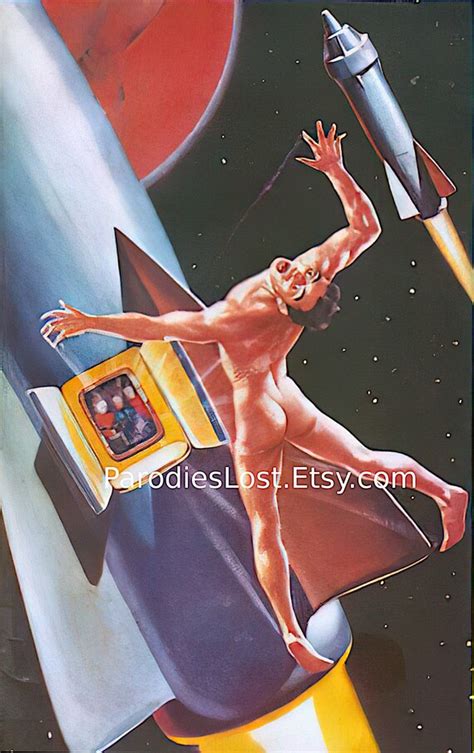 Nude Space Man Vintage Imagination Sf Sci Fi Magazine Cover Etsy