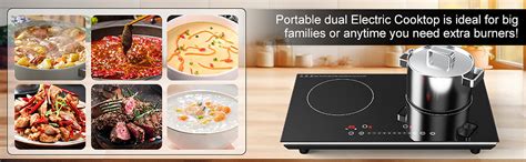 Vbgk Double Induction Cooktop Inch W Induction Stove Top With Hot Plate Electric Cooktop