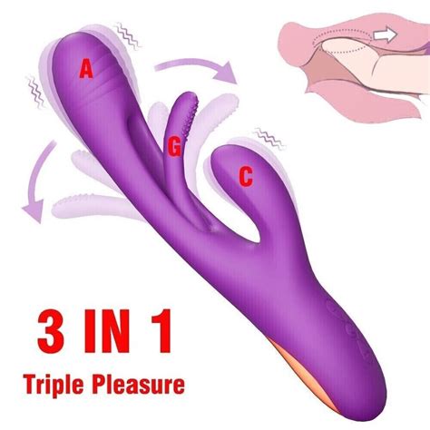 Tapping Rabbit G Spot Vibrator Clit Flapping Dildo Stimulator Sex Toys For Women Ebay