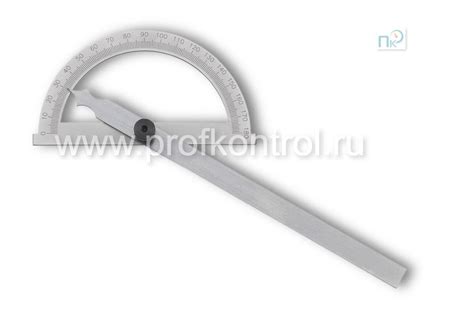 Угломер-транспортир с нониусом d 150 линейка L200,ц. д. 1град.