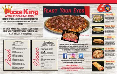 Pizza King Menu In Pikeville Tennessee Usa