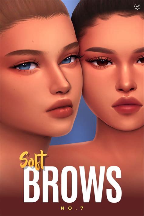 Eyebrow Set No7 Twistedcat Sims Sims 4 Cc Makeup Sims 4 Cc Eyes