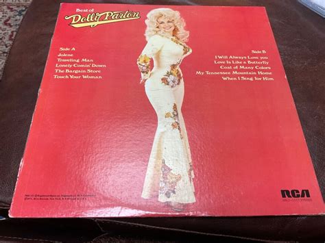 Dolly Parton “the Best Of” 1975 Vinyl Lp With Exc Poster Rca Ahl1