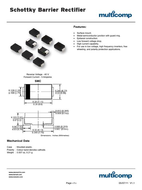 Multicomp-SS54-datasheet | PDF