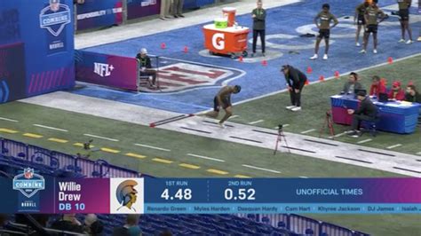 Cornerback Willie Drew Runs Official 4 46 Second 40 Yard Dash At 2024 Combine