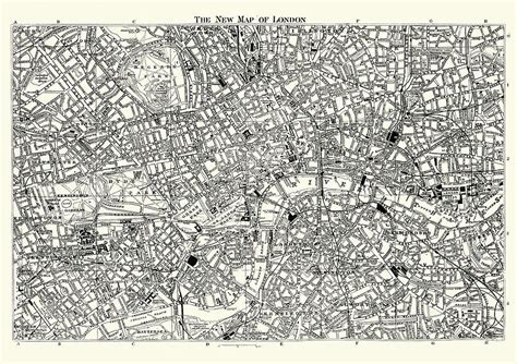 Victorian London Street Map | Tourist Map Of English