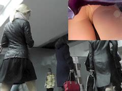 Upskirt Nylon Pantyhose Scene With Sexy Blonde PornZog Free Porn Clips