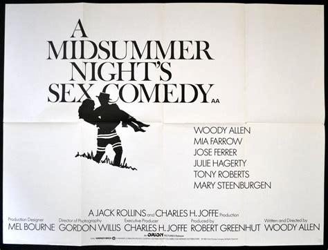 A Midsummer Night S Sex Comedy Rare Film Posters