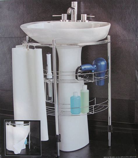 Maximizing Storage Space With An Under Pedestal Sink Home Storage