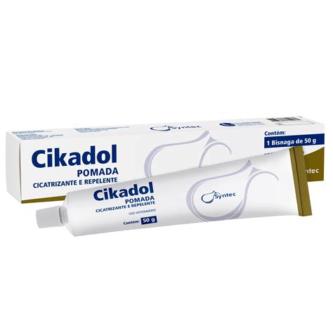 Pomada Cicatrizante - Pomada Syntec Cikadol Cicatrizante e Repelente 50g - Petnautas