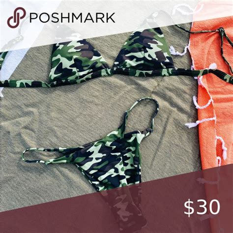 Brand New Trendy Triangle Camo Bikini Camo Bikini Bikinis Camo