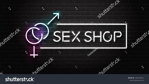Vector Realistic Isolated Neon Sign Sex Stock Vector Royalty Free Shutterstock