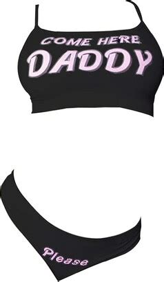 YOMORIO Yes Daddy Bra And Panty Set Lingerie Set Anime Cosplay Underwear ShopStyle